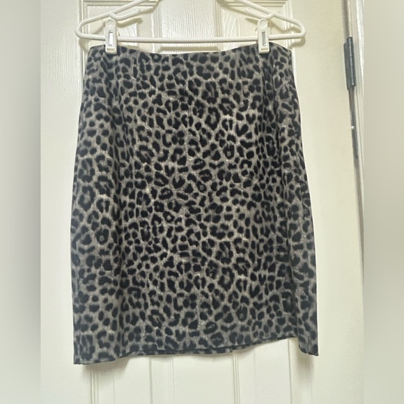 CAbi Dresses & Skirts - CAbi Black and Gray Leopard Pencil Skirt